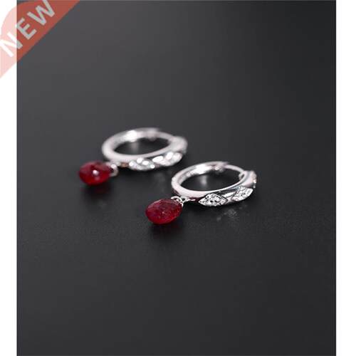 DAIMI Faceted Ruy Earrings Women's Day gemstones Genuine Ra