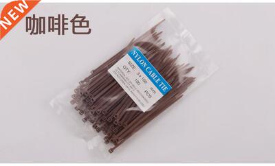Coffee Nylon tie belt 3X100 color environmental protection p