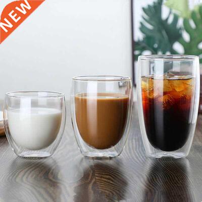 Double Wall Glass Cup 80/150/250/50 Ml Beer Coffee Water Cu