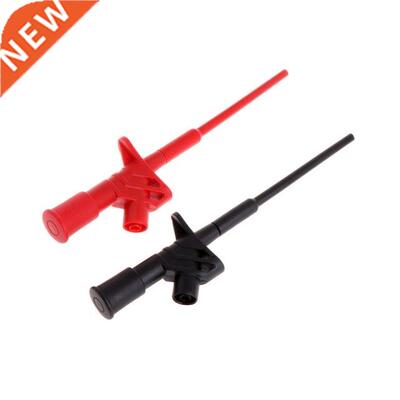 2 Pcs Insulated Test Hook Clip 1000V 10A Flexible Probe High