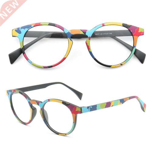 Vintage Women Round Glasses Frames Men Optical Eyeglass Fram