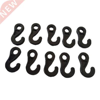 T4MF 10 Pcs Plastic Shock Backpack Bungee Cord Karabiner