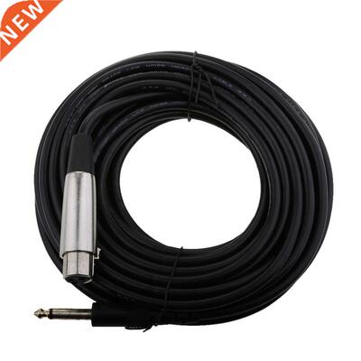 FT XLR -Pin Female to 6.5mm Mono Plug Pro Audio Cable Mi