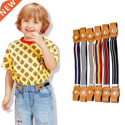 15 Styles Child Buckle-Free Elastic Belt No Buckle Stretch B
