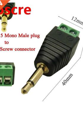 50Pcs Adapter Connector Converting Mono Track 3.5 to secrew