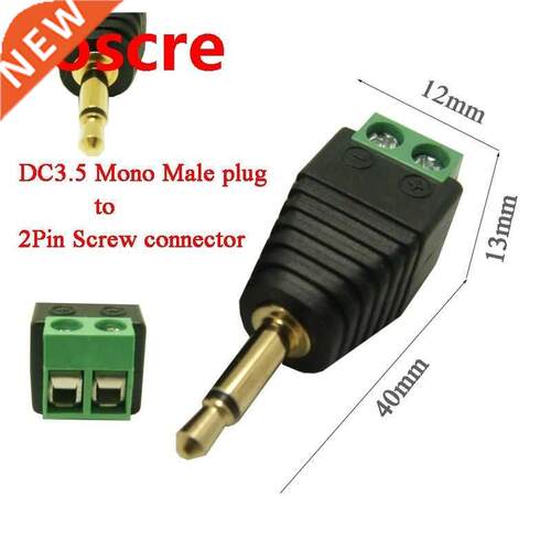 50Pcs Adapter Connector Converting Mono Track 3.5 to secrew