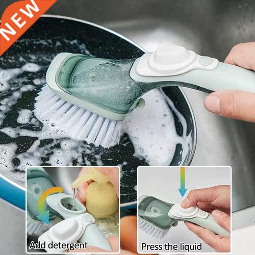 Automatic Liquid Filling Pot Brush Multifunctional Long