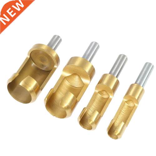 4pcs 6/8/1/16mm Round Shank Titanium Coated Tenon Plug
