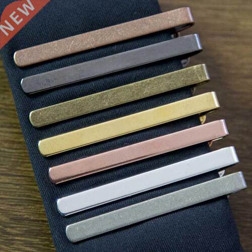 New Simple Fashion Style Tie Clip for Men Metal Gold Tone Si