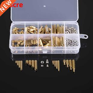 240PCS M2 M Screws Threaded Standoffs Male Female Brass Sta