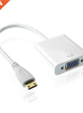 The New Type C Mini HDMI Input to VGA Female Output with 3.5