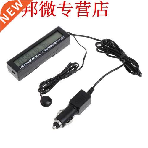 Digital LCD Clock C Voltmeter Thermometer Battery Voltage
