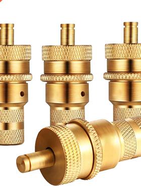 4pcs Universal Offroad Brass Tire Deflators Kit Automatic 6-