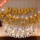 Birthday Letter baby set banner Happy Balloons 13pcs Foil