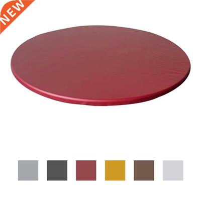Round Table Cloth Wipeable Table Cover Solid Color Dining