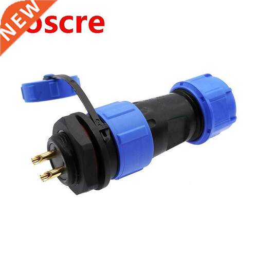 SP1710 SP1712 waterproof connector back nut plug ip68 2 pin