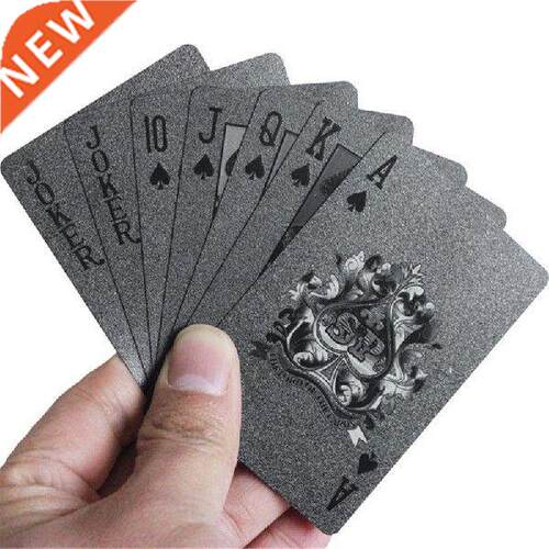 Black Poker Deck Plastic Playing Cards Board Games