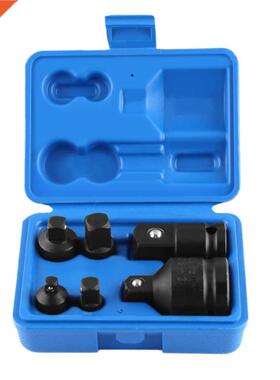 6PCS Hand Wrench Tool Set Impact Socket Adaptor Reducer 1/4