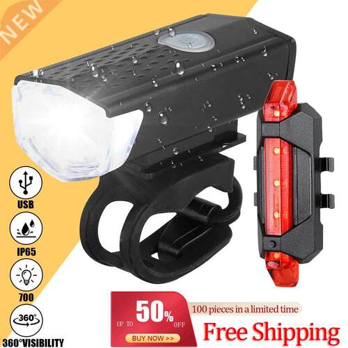 Bike Light Headlight Bicycle Lamp Flashlight MTB Front Light
