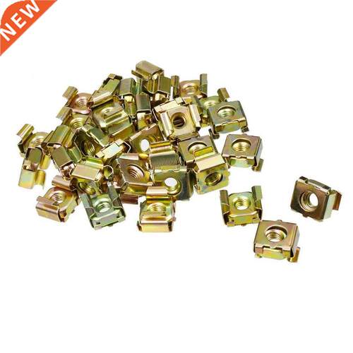 55-Pack Zinc Plated M6 Cage Nut Bronze Tone for Server Shelf