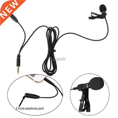 Clip-On Lapel Hands-Free Microphone Mic For PC Tablet Cell P