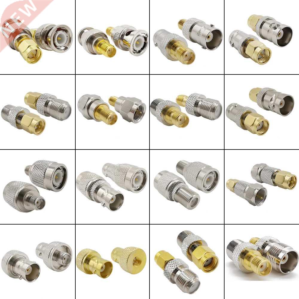 2Pcs BNC Male Female to SMA Male Female RF Coaxial Cable a