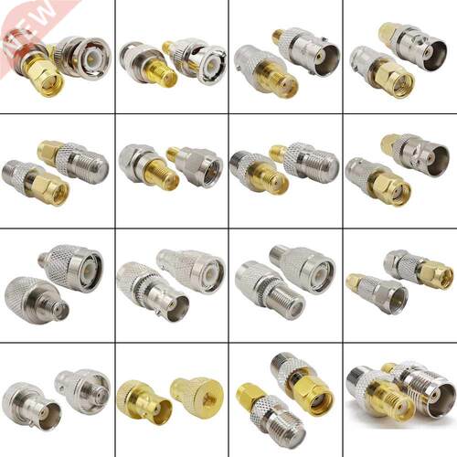 2Pcs BNC Male Female to SMA Male Female RF Coaxial Cable a