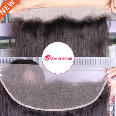 Peruvian Straight 13x4 13x5x2 Lace Frontal Closure 100% Huma