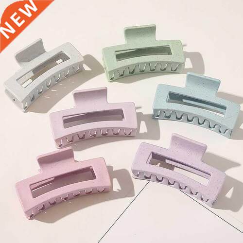 Vintage Hair Clips for Women Simple Claw Clip Blue Frosted B