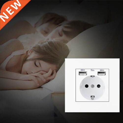 Double usb EU Standard Outlet Wall USB Power Socket, Many Ne