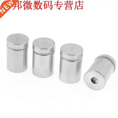 2X Spacer voor schroeven, voor glas/spiegel/nagels, rvs, zil
