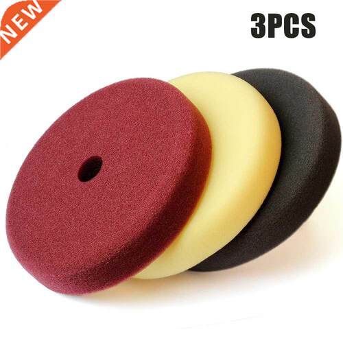 3PCS Sponge Buffing Pads Foam Polishing Pads Kit 7in Sanding