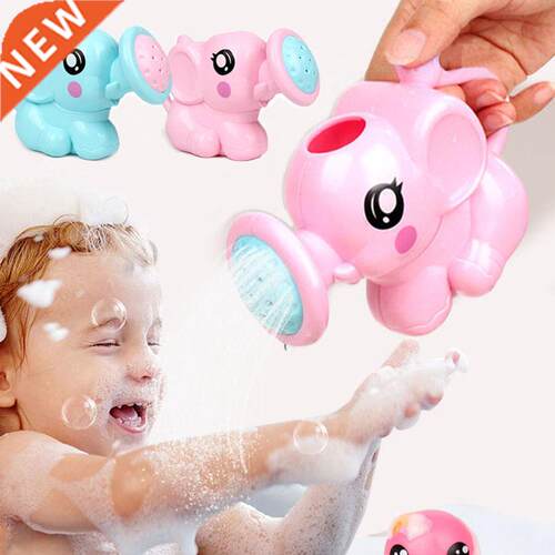 Kids Elephant Watering Pot Bath Toys Children Cute Baby Cart