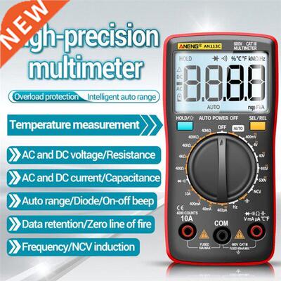 4000 Counts True RMS LCD Digital Multimeter Portable AC DC T