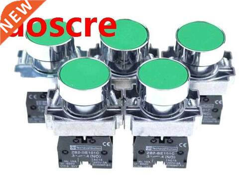 5pcs/Lot XB2 BA31 XB2-BA31 Green Self-reset Momentary Flush