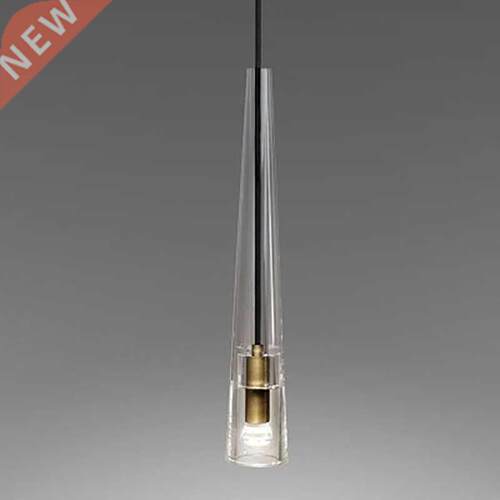 Modern Minimalist clear glass pendant light fixture for