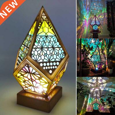 Floor Lamp Colorful 3D Projection Lamp Bedside Living Room L