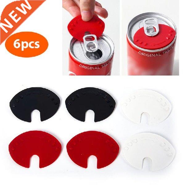 6Pcs Beverage Drink Cans Convert Soda Savers Tops Snap On
