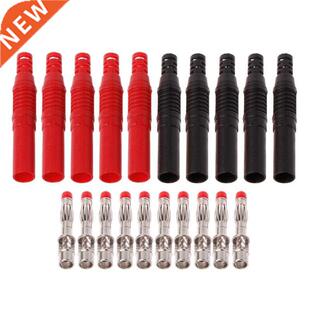 10 Pcs Straght nsulated Safety m Male Banana Plug Wre S