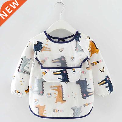Baby Kids Toddler Long Sleeve Scarf Waterproof Art Smock Fee