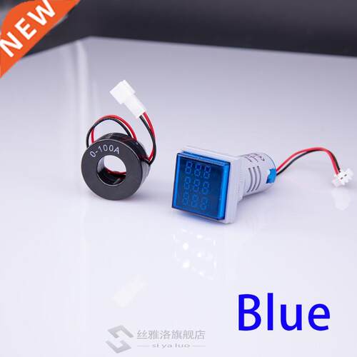 *New 3in1 22mm Digital Voltmeter Ammeter Hz 60-500V 0-100A