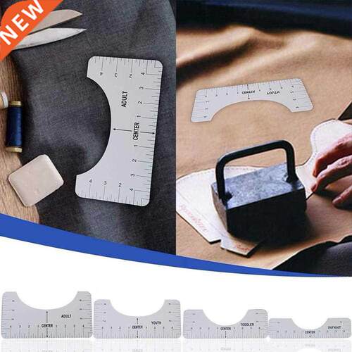 Unversal T-Shrt Necklne Algnment Measurng Ruler Clothes
