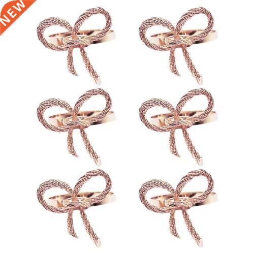 6pcs Wedding Party Holder Dinner Table Decoration Bow Tie