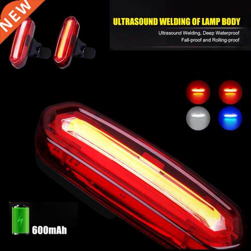 Rechargeable COB LED USB Mountain Bike Tail Light Taillight