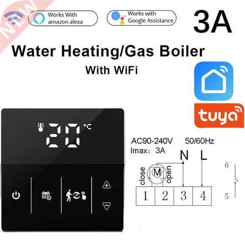 3A/16A Tuya WiFi Smart Thermostat Electric Floor Heating Wat