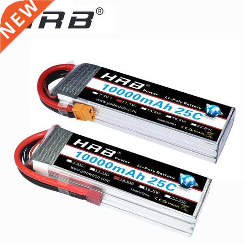 HRB RC Lpo 2S 3S Battery 10000mAh 4S 5S 6S 7.4V 11.1V 14.8