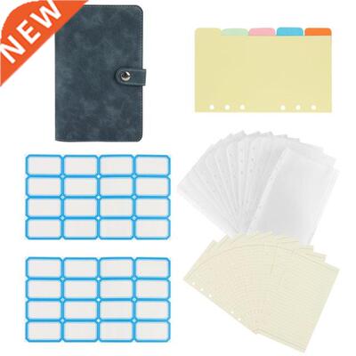 Budget Binder with Cash Envelopes System, A6 PU Leather Bind