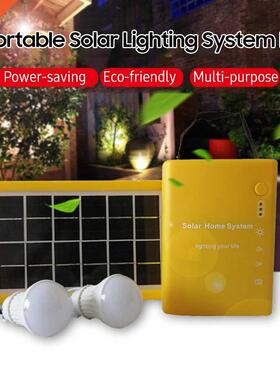 Solar Lighting System Waterproof W Solar Panel 1W LED Bulb