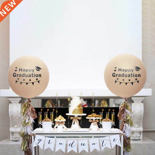 5pcs Black Graduation Balloon Stickers Self-aesive