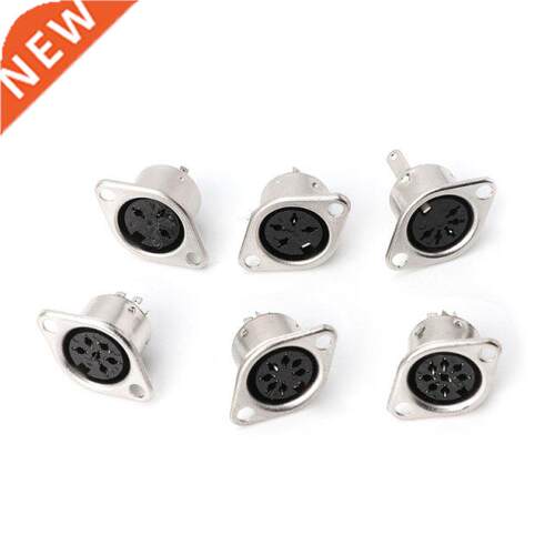 10PCS 3/4/5/6/7/8PIN Panel Mount Female Jack DIN Adapter MID